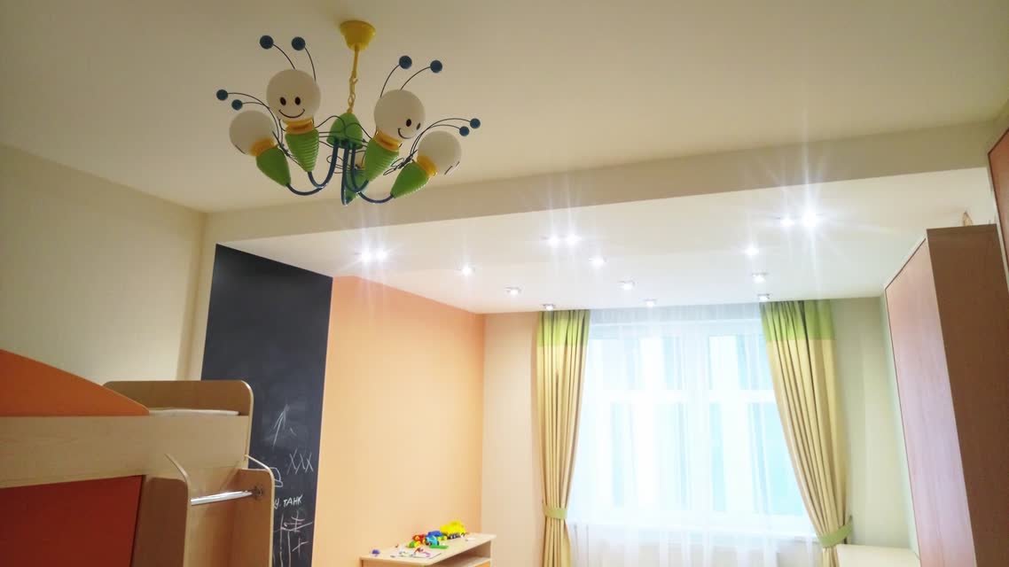 Натяжные потолки в детскую комнату